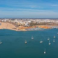 Portimão visto de cima a partir do mar